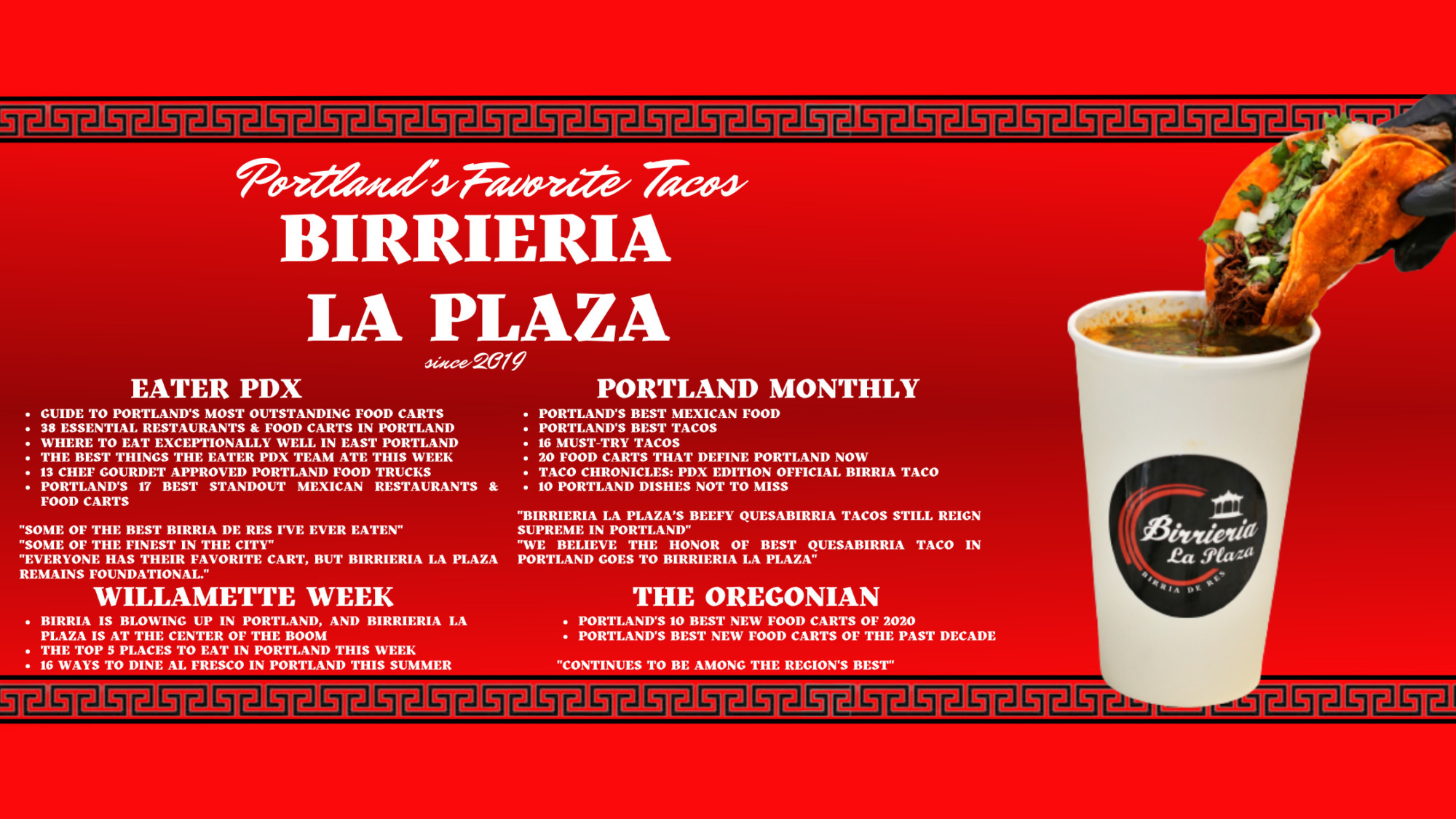 Best Tacos in Portland - Birrieria La Plaza